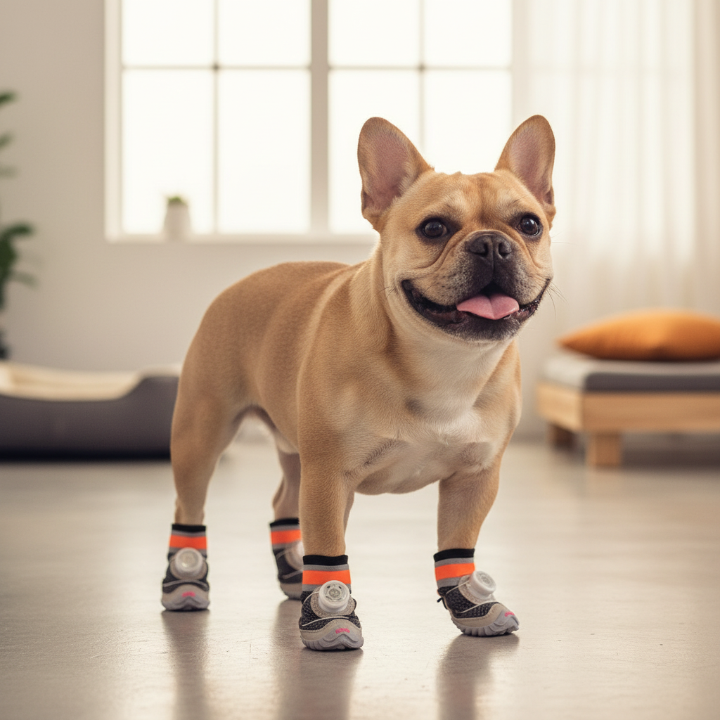 Dog wearing PawShield Pro All-Terrain Dog Boots